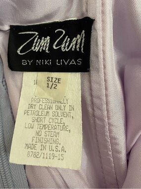 Zum Zum by Niki Livas Lilac Satin Prom Dress